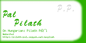 pal pilath business card